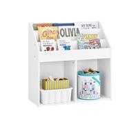 SoBuy Bibliothèque enfant Meuble de rangement Blanc Scandi KMB01-II-W