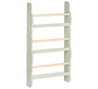 Bibliothèque Murale en Bois de Pin MDF Suspendue 3 Etages Meuble Chambre Enfant