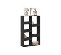 Bibliothèque noir 100x33x155,5 cm bois d ingénierie