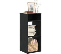 vidaXL Bibliothèque 34x31x80 cm Bois d'ingénierie Noir – Armoire de rangement