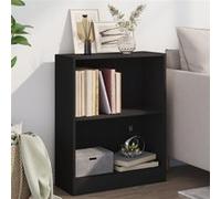 vidaXL Bibliothèque compacte 60x24x76 cm Bois d'ingénierie Noir