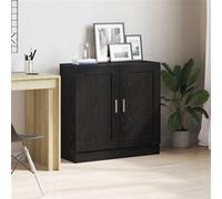 vidaXL Bibliothèque Chêne Noir – 82,5×30,5×80 cm – 2 portes – finition mate