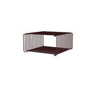 Bibliothèque Panton Wire Demi-hauteur 07 - Noir et Rouge 17,2 cm x 34,8 cm