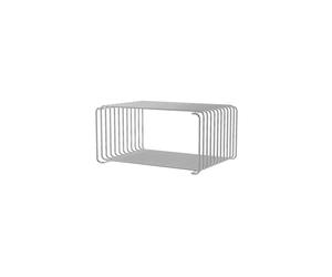 Bibliothèque Panton Wire Demi-hauteur 43-Chrome 17,2 cm x 25,7 cm