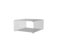 Bibliothèque Panton Wire Demi-hauteur 43-Chrome 17,2 cm x 34,8 cm