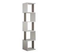 Bibliothèque Piri 161 cm - Blanc et Taupe