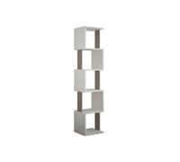 Toilinux.com Bibliothèque Piri 161 cm - Blanc et Taupe