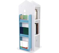 Bibliothèque pivotante - Étagère d'angle pour enfants - Rotation 360° - Pour le salon, la chambre d'enfants et le bureau - Autonome - Montage nécessaire
