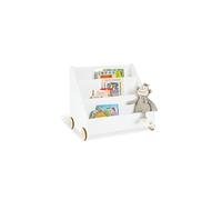 Bibliothèque pour enfants avec roulettes 'Lasse', blanc