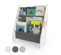 Bibliothèque pour enfant en bois et contreplaqué gris