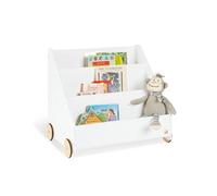 Bibliothèque pour enfants avec roulettes 'Lasse', blanc