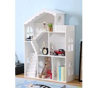 Bibliothèque pour enfants avec étagère en forme de maison pour jouets 2 en 1 LULILO CALLA 116 cm XXL