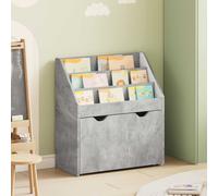 vidaXL Bibliothèque pour enfants en bois d'ingénierie avec tiroir Blanc brillant 60 x 29,5 x 69 cm