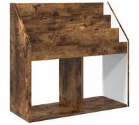 Bibliothèque pour Enfants en Bois d'Ingénierie Chêne Fumé 72,5 x 29,5 x 69 | Finition lisse résistante aux rayures, facile à nettoyer, design autonome sans fixation murale, rangement livres et jouets