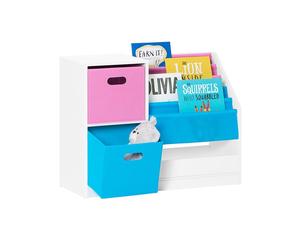 Bibliothèque pour Enfants KMB76-F SoBuy avec 2 Paniers - 80 x 30 x 61 cm