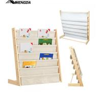 Bibliothèque pour enfants-MENGDA-6 étagères-Étagère de rangement pour jardin d'enfants-Faible encombrement-Solide et durable