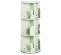 Bibliothèque Rotative à 3 Niveaux en Forme de Lapin Chambre Enfant Vert Clair