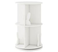 Bibliothèque rotative pour enfants avec séparateurs à 2 niveaux en forme de lapin, 360° 40 x 40 x 65 cm