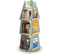 Bibliothèque rotative pour enfants - Design arbre, 4 niveaux, accès à 360°
