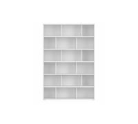 Bibliothèque scandinave blanc mat L140 cm EPURE