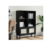 vidaXL Bibliothèque SENJA rotin noir