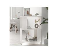 vidaXL Bibliothèque/Séparateur de pièce Blanc pin solide