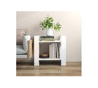 vidaXL Bibliothèque/Séparateur - Blanc Bois de pin 60x35x57 cm