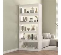 vidaXL Bibliothèque/Séparateur de pièce Blanc 80x30x167,4cm Pin solide