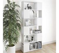 vidaXL Bibliothèque - séparateur de pièce 80x24x186 cm Blanc en aggloméré