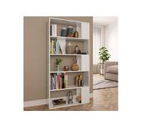 Bibliothèque/Séparateur de pièce Blanc brillant 80x24x159 cm800105