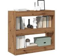 vidaXL Bibliothèque / séparateur de pièce artisanal chêne 80x30x72 cm