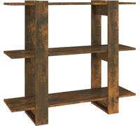 Bibliothèque/Séparateur de pièce Chêne fumé 100x30x87 cm