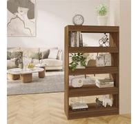 vidaXL Bibliothèque/Séparateur de pièce Chêne marron Bois d'ingénierie 813622