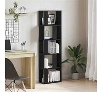 vidaXL Bibliothèque/Séparateur de pièce chêne Noir 45x24x159 cm, bibliothèque, Armoire de Rangement, Support de Rangement, étagère à Livres