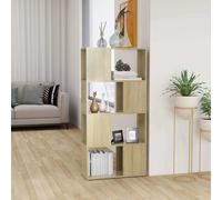 Bibliothèque Séparateur de Pièce Chêne Sonoma 60x24x124,5 cm Cloison vidaXL