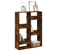 vidaXL Bibliothèque 7 étagères chêne fumé 100x33x155,5 cm bois d'ingénierie