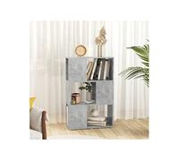 Bibliothèque/Séparateur de pièce Gris 60x24x94 cm Aggloméré