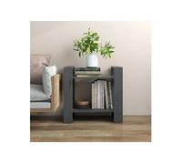 vidaXL Bibliothèque/Séparateur de pièce gris 60x35x57 cm bois de pin