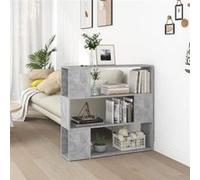 VidaXL Bibliothèque-Séparateur de pièce Gris béton 100x24x94 cm