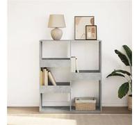 vidaXL Bibliothèque séparateur de pièce 100x33x115 cm Gris béton