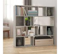 vidaXL Bibliothèque-Séparateur de pièce Gris béton 105x24x102 cm 823249