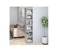vidaXL Bibliothèque/Séparateur de Pièce Gris Béton
