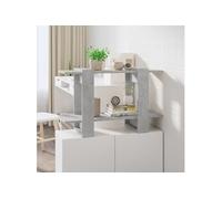 vidaXL Bibliothèque/Séparateur de pièce - Gris béton 80x30x51 cm