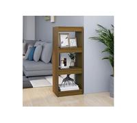 vidaXL Bibliothèque / Séparateur de pièce 808141 Marron miel Pin 40x30x103,5 cm