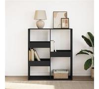 vidaXL Bibliothèque/Séparateur de pièce noir 100x33x115 cm