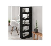 VidaXL Bibliothèque/Séparateur Noir 60x30x167.5cm