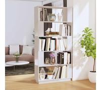 Bibliothèque Séparateur de Pièce Noir 80x25x163,5 cm Pin Solide Etagère vidaXL