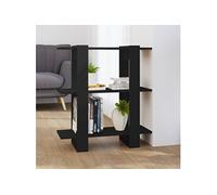 vidaXL Bibliothèque/Séparateur de pièce Noir 80x30x123,5 cm