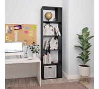 vidaXL Bibliothèque / Séparateur de pièce 800109 – Étagère à livres Noir 45x24x159 cm