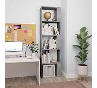 Bibliothèque/Séparateur de Pièce Rangement Salon Noir Bois d’Ingénierie vidaXL